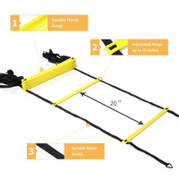 Agility Ladder &  football training plate Removable For Speed Training Sports Flexibility Portable Agility Football Training