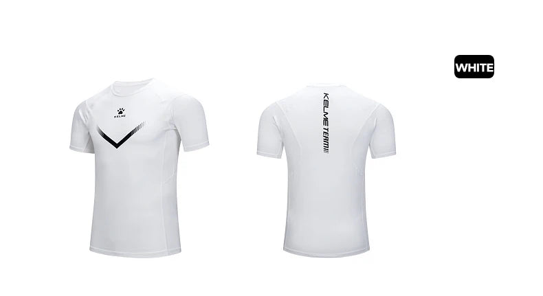 KELME Mens Running Shirts Workout Tops Men Sport Fitness Shirts Gym Tops Men Crew Neck Breathable T-Shirt