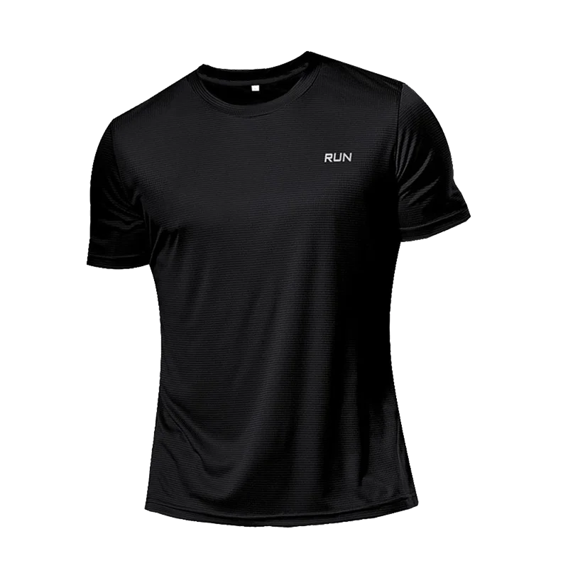High Quality Polyester Men Running T Shirt Quick Dry Fitness Shirt Training Exercise Clothes Gym Sport Shirt Tops Lightweight