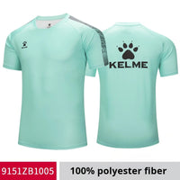 Kelme Sports T-shirt Men's Football Training Suit Short Sleeved Casual Outdoor Running Fitness Breathable Top Summer