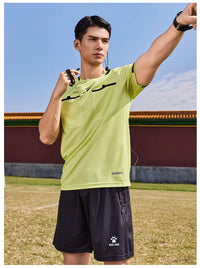 Kelme Football Referee Suit New Breathable Short-sleeved Personalized Custom Referee Jersey Outdoor Sports Suit