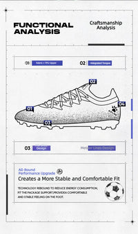 KELME MG Short-Stud Soccer Cleats Firm Ground Football  Shoes for Men Adults Youth Kids Training Competition