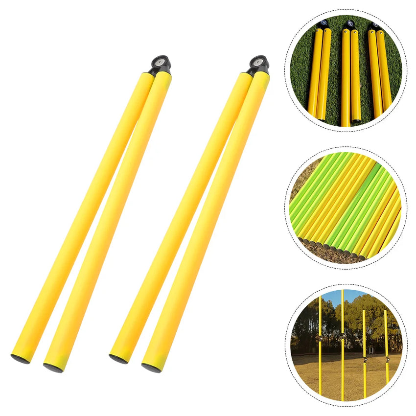 2Pcs Training Equipment Soccer Drill Equipment Football Agility Poles Football Training Aids Soccer Sign Pole Hurdling Training