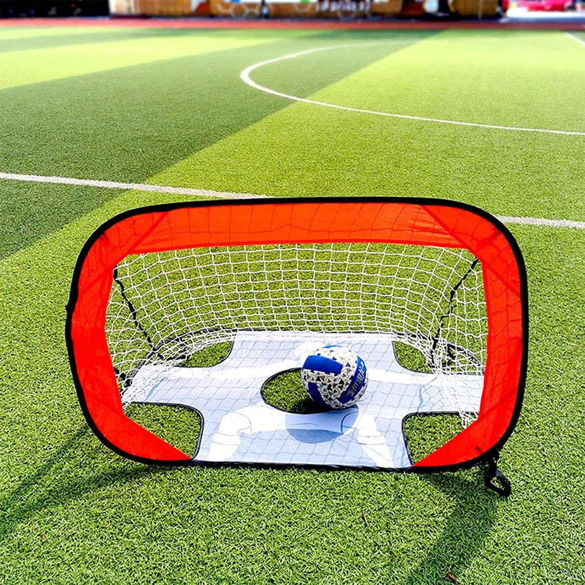Foldable Football Goal Nylon Soccer Goal Kids and Adults Football Target Net for Playground Backyard Indoor Outdoor Training