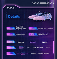 KELME FG Professional Soccer Shoes with Long Nails Natural Grass Professional Match Football Boots Indoor Anti Slip Soccer shoes