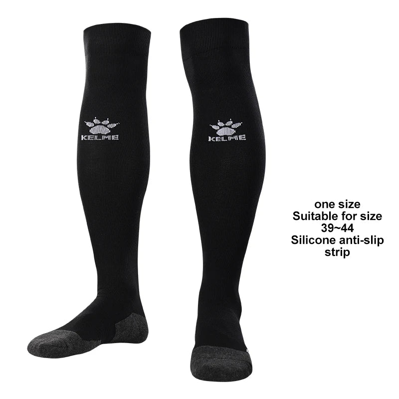 KELME Football Anti-Slip Bottom Sports Socks (Rubber/Silicone Base Grip)