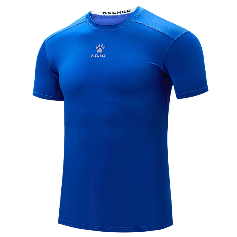 Kelme Sports T-shirt Men's Summer Short Sleeved Quick Drying Breathable Running Football Elastic Tight Fitness Suit