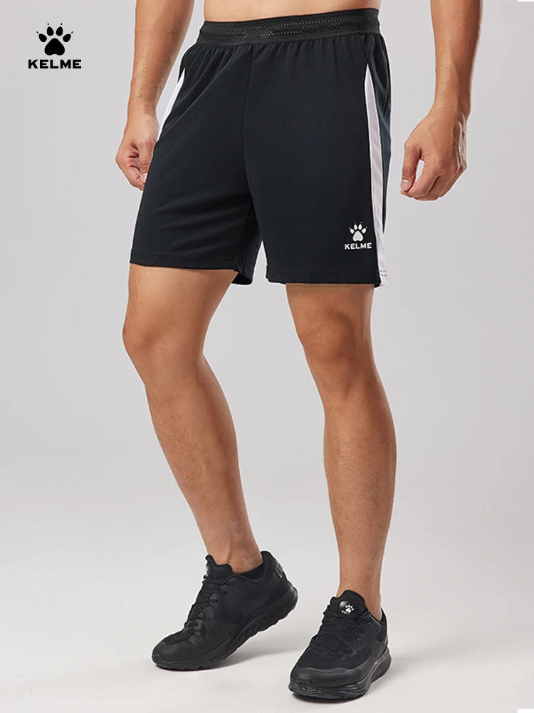 Kelme Men's Football Training Shorts Outdoor Running Breathable Shorts Fitness Sports Quick-drying Pants Daily Leisure