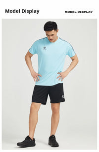 Kelme Sports T-shirt Men's Football Training Suit Short Sleeved Casual Outdoor Running Fitness Breathable Top Summer