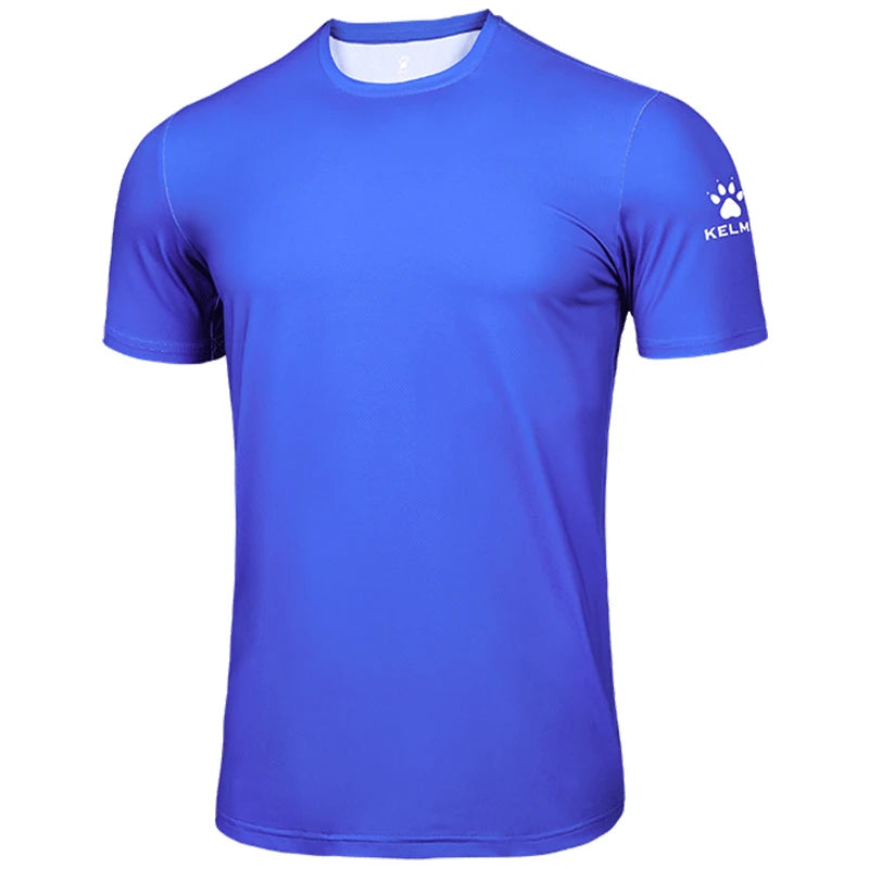 KELME Man T-shirt  Running Trainning Exercise  Sports Tights Round Neck Ice Silk Breathable Fitness Quick-Dry Shirts 8151TX1002