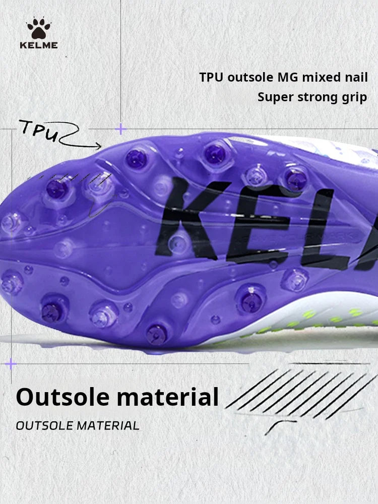 Kelme Football Shoes Male Master 2.0mg Short Nails Competition Grass Training Adult Tf Broken Nails Soccer Shoes