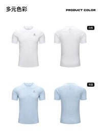 Kelme Men's Sports T-shirt Ice Silk Football Quick-drying Short-sleeved Fitness Outdoor Running Training Breathable Top