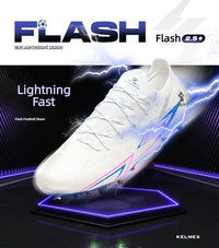 KELME MG Short-Stud Soccer Cleats Firm Ground Football  Shoes for Men Adults Youth Kids Training Competition