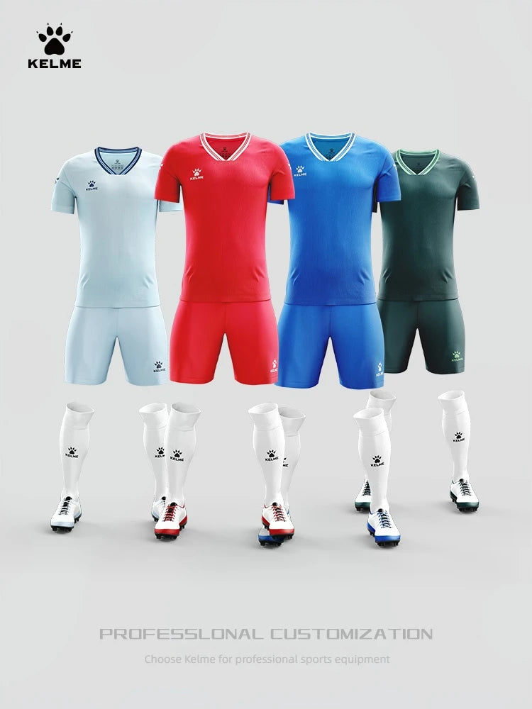 KELME Football Shirts Adults and Kids Team Match Shirts Training Shirts Printed Jerseys
