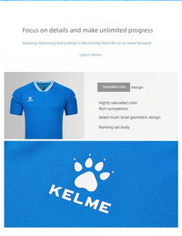 KELME Football Shirts Adults and Kids Team Match Shirts Training Shirts Printed Jerseys