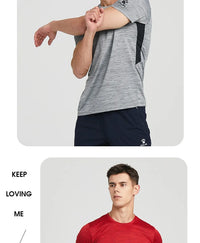 Kelme Running T-shirt For Men's Summer Quick Drying Fitness Breathable Short Sleeve Thin Football Training Sports Top