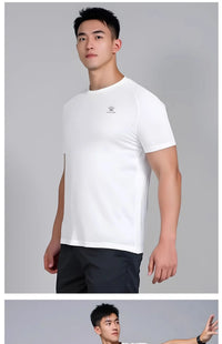 Kelme Men's Sports T-shirt Ice Silk Football Quick-drying Short-sleeved Fitness Outdoor Running Training Breathable Top