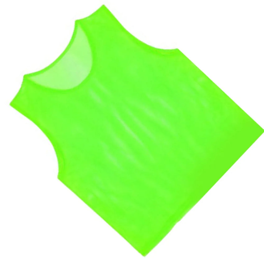 Breathable Mesh Scrimmage Training Vest Blue Green Football Training Vest Lightweight Orange Soccer Training Vest Outdoor Sports