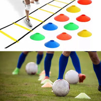Agility Ladder &  football training plate Removable For Speed Training Sports Flexibility Portable Agility Football Training