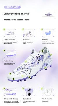 Kelme Football Shoes Male Master 2.0mg Short Nails Competition Grass Training Adult Tf Broken Nails Soccer Shoes
