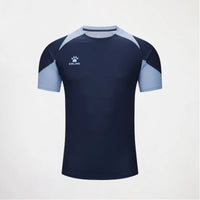 Kelme Men's Soccer Short Sleeve Gym Running Moisture Wicking Round Neck T-shirt Training Exercise Gym Sport Shirt Tops