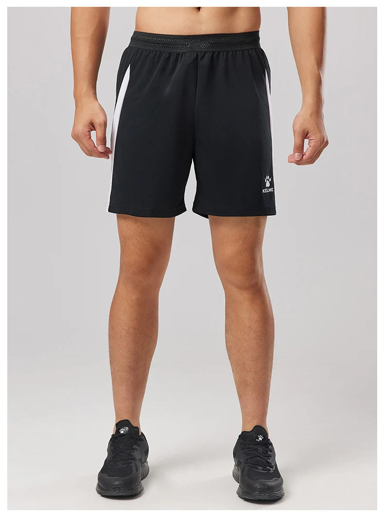 Kelme Men's Football Training Shorts Outdoor Running Breathable Shorts Fitness Sports Quick-drying Pants Daily Leisure