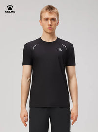 Kelme Men's Sports Tops Quick-drying Fitness Clothes Outdoor Running Breathable Short-sleeved Basketball T-shirt