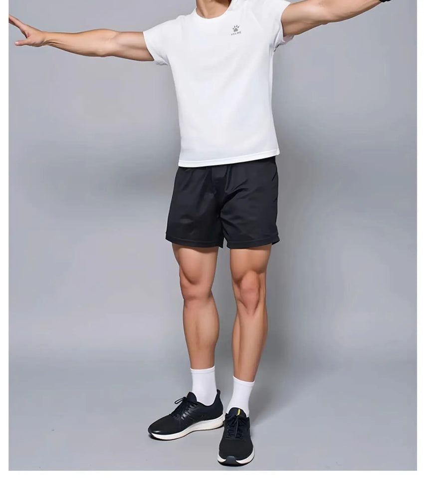 Kelme Men's Sports T-shirt Ice Silk Football Quick-drying Short-sleeved Fitness Outdoor Running Training Breathable Top