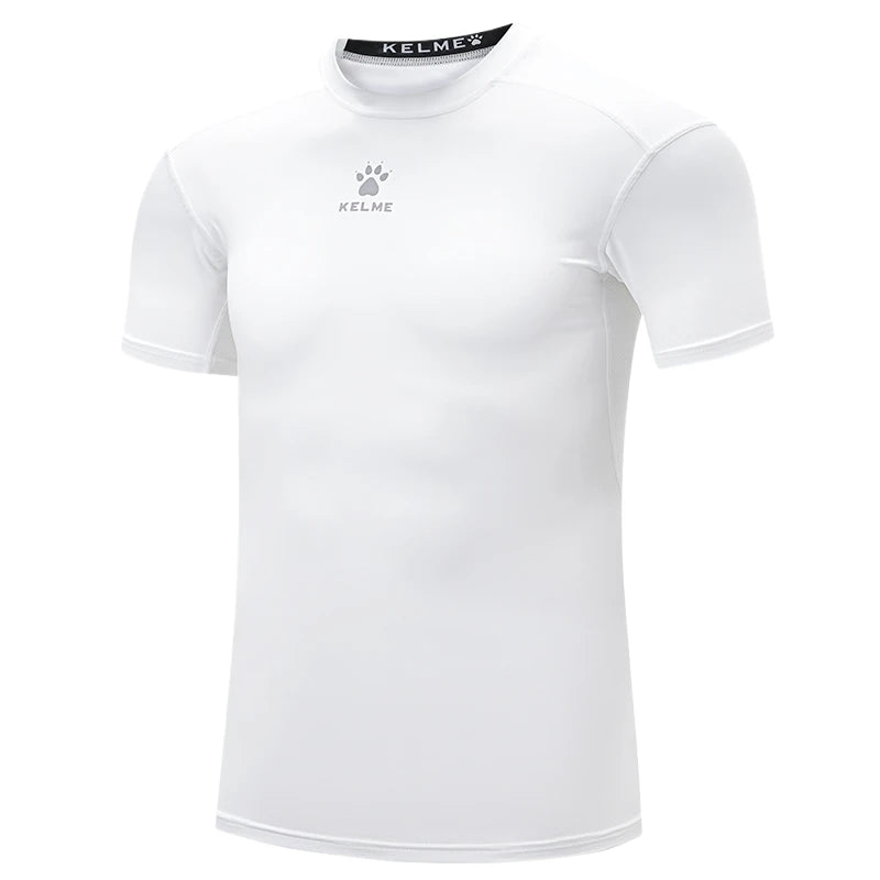 Kelme Sports T-shirt Men's Summer Short Sleeved Quick Drying Breathable Running Football Elastic Tight Fitness Suit