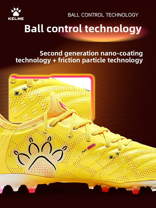 Kelme High-end Football Shoes Short Nail Anti Slip Football Boots Artificial Grass Cushioning Training Mg Football Shoes