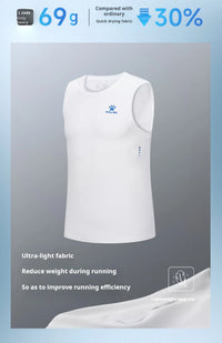 Kelme Men's Running Vest Marathon Racing Training Vest Breathable Sports T-shirt Outdoor Quick-drying Basketball Top