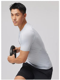 KELME Mens Running Shirts Workout Tops Men Sport Fitness Shirts Gym Tops Men Crew Neck Breathable T-Shirt