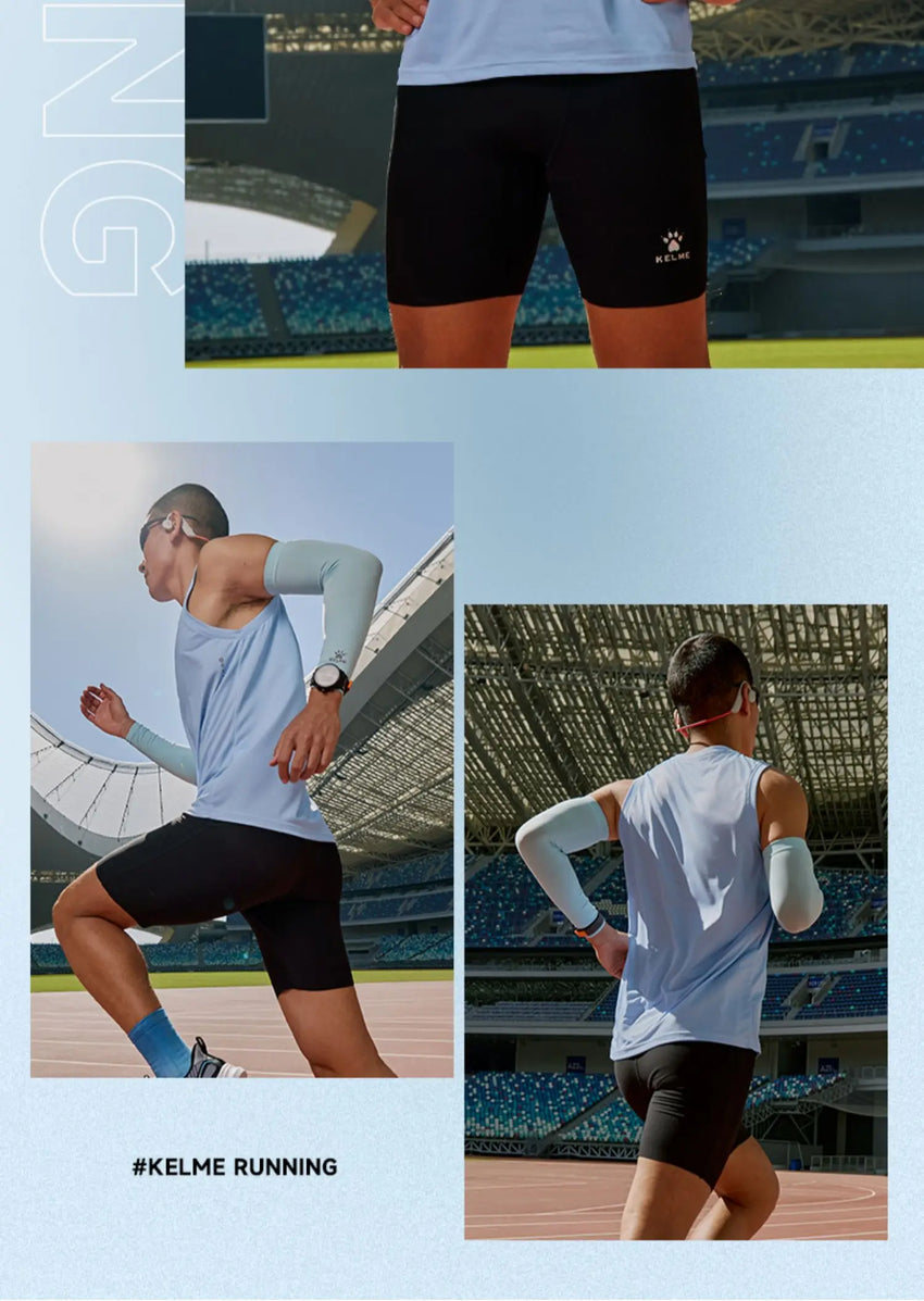 Kelme Men's Running Vest Marathon Racing Training Vest Breathable Sports T-shirt Outdoor Quick-drying Basketball Top