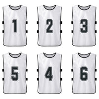 12PCS Adults Youth Soccer Pinnies 2 Colors Quick Drying Football Team Jerseys Sports Scrimmage Soccer Team Training Number Vest