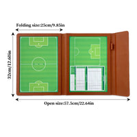 JIANNA Football Tactics Board Folding Portable Magnetic Game Coaching Board