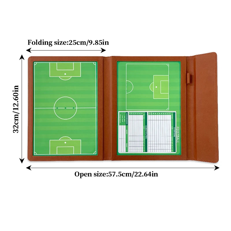 JIANNA Football Tactics Board Folding Portable Magnetic Game Coaching Board