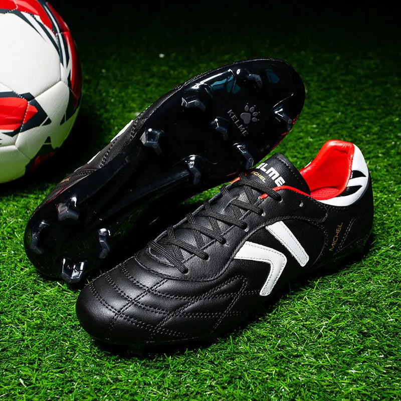 KELME Pro Calfskin Leather FG/AG/MG Soccer Football Boots