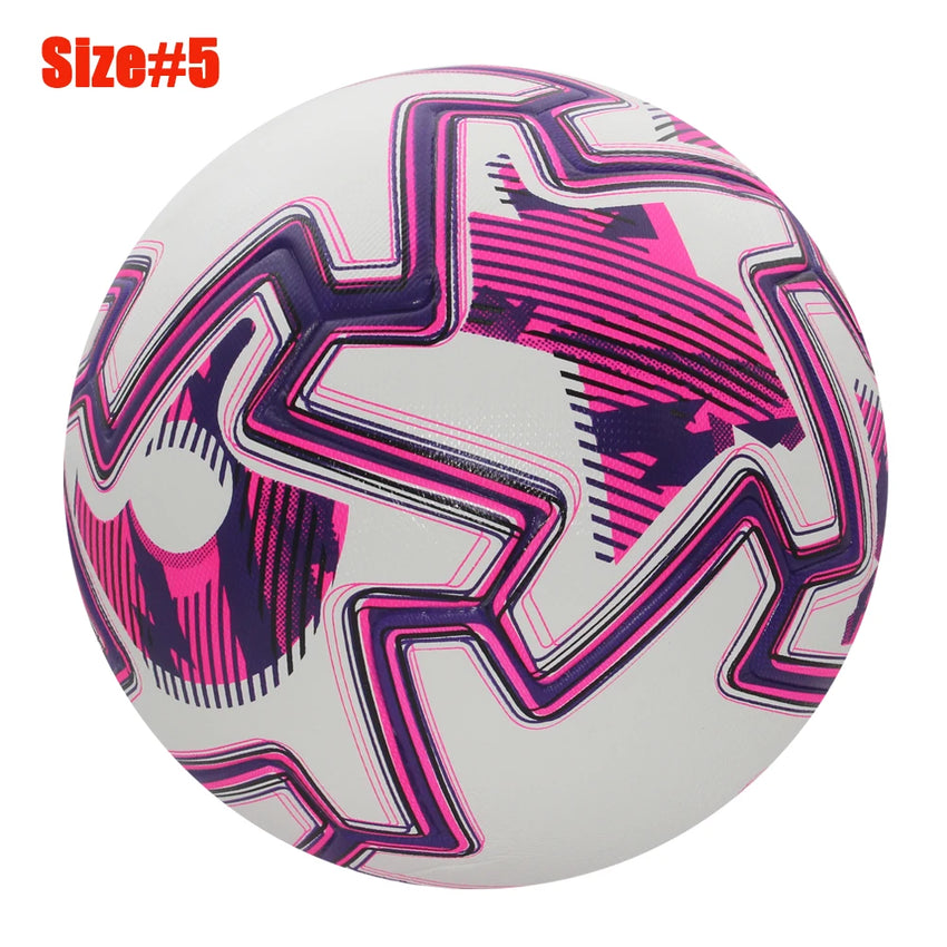New Soccer Ball Official Size 5 PU Material High Quality Grass Outdoor Team Match Game Football Training Seamless futbol topu