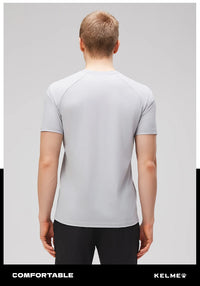 Kelme Men's Sports Tops Quick-drying Fitness Clothes Outdoor Running Breathable Short-sleeved Basketball T-shirt