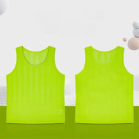 6/12PCS Soccer Training Vest Breathable Striped Mesh Football Bibs Custom Team Sport Jersey for Kids Adults Competition Practice