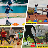 20 pcs football cone plate football training plate agility practice  Sign Dish Cones Outdoor Basketball Training Sports,5 color