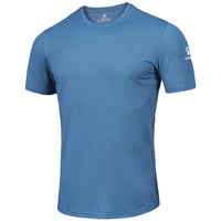 KELME Man T-shirt  Running Trainning Exercise  Sports Tights Round Neck Ice Silk Breathable Fitness Quick-Dry Shirts 8151TX1002