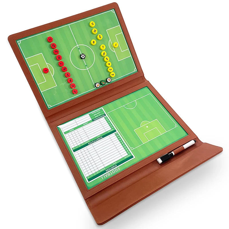 JIANNA Football Tactics Board Folding Portable Magnetic Game Coaching Board