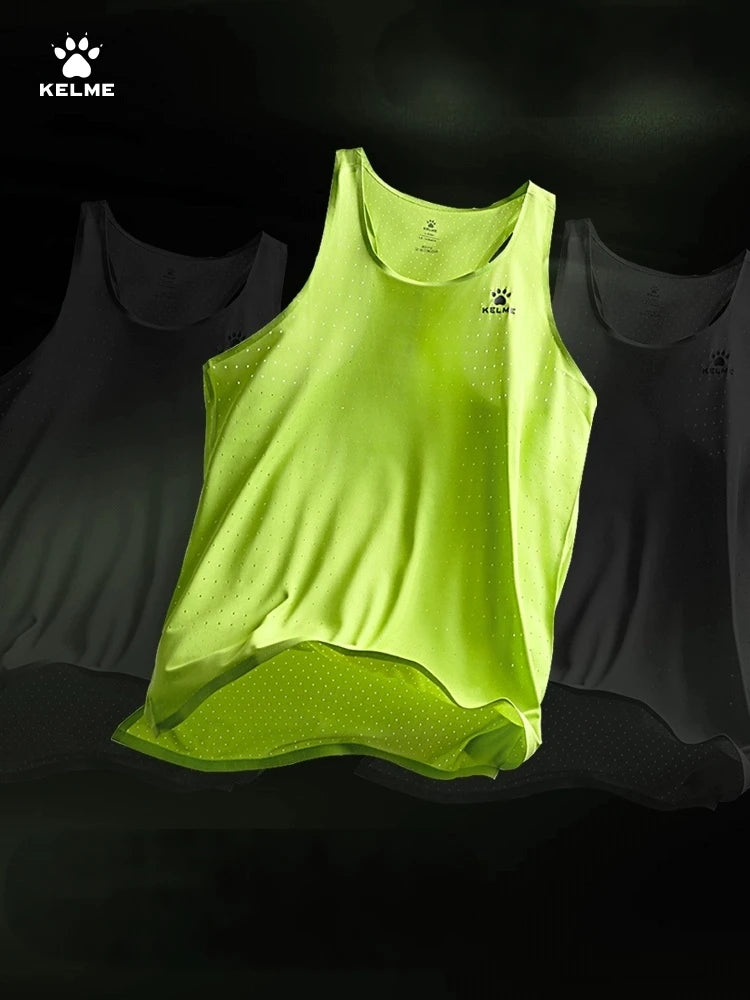 KELME Men's Marathon Vest Professional Racing Top Training Fitness Track And Field Running Speed Dry Vest