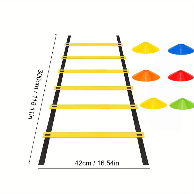 Agility Ladder &  football training plate Removable For Speed Training Sports Flexibility Portable Agility Football Training