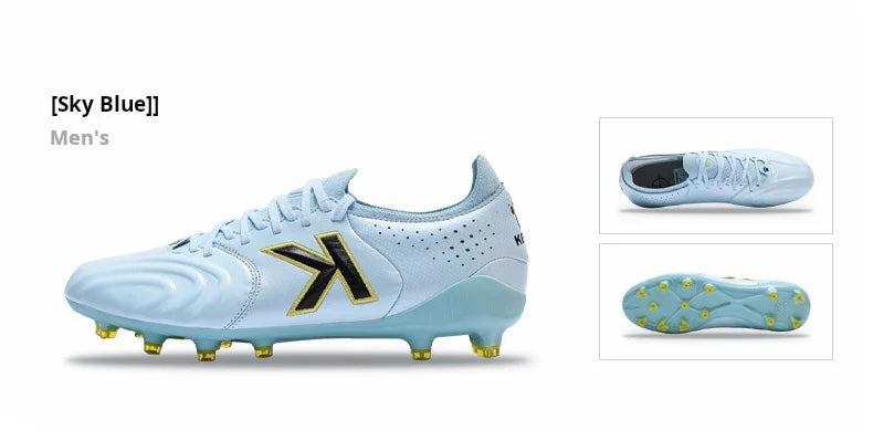 Kelme Professional Match Football Shoes Kangaroo Leather Fg Anti Slip Football Boots Ag Daily Training Indoor Football Shoes