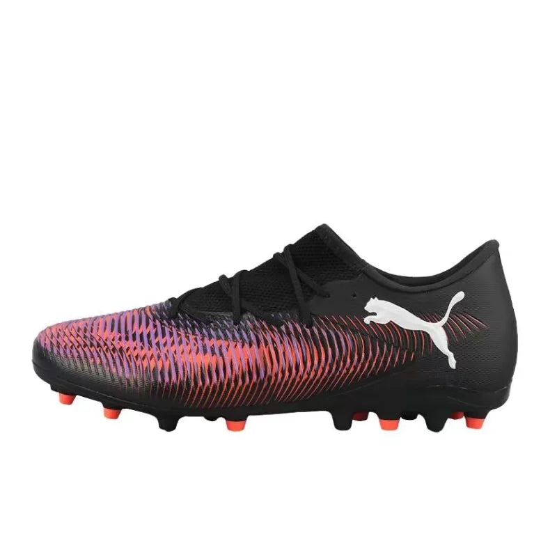 Puma Future 8 MG Unisex Low-Top Soccer Cleats – Premium Streetwear-Inspired,Versatile,Comfortable & Durable, White/Red 108590-01