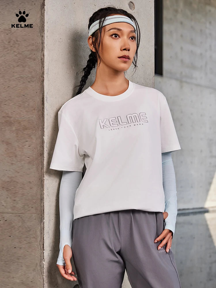 Kelme Men's Sports T-shirt Outdoor Running Quick-drying Top Daily Fitness Breathable Basketball Short Sleeve