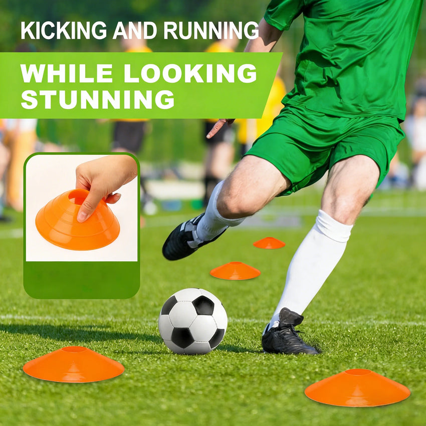 10pcs football training cone Disc plate football plate agility practice  Sign Dish Cones Outdoor Football  Basketball Training