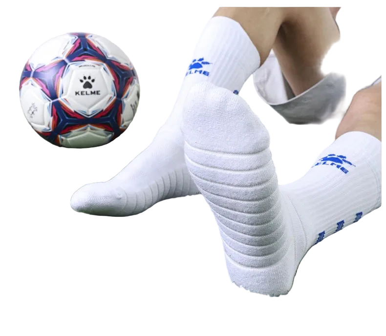 KELME Pro Football Anti Slip Mid-Calf Socks (Non-Silicon Base Grip)